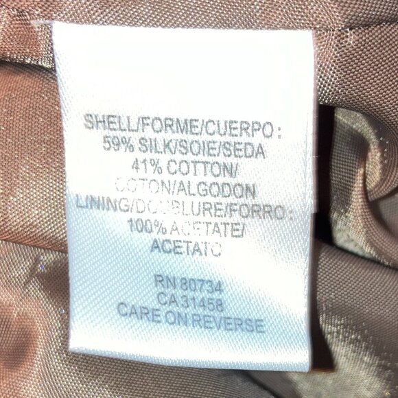 BCBGMaxAzria: NWT brown silk-blend skirt (size 2) - Picture 9 of 10